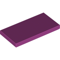Flat Tile 2X4 - Bright Reddish Violet