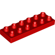 Plate 2X6 - Bright Red