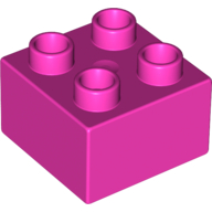 Duplo Brick 2X2 - Bright Purple