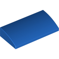 Plate W. Bow 2X4X2/3 - Bright Blue