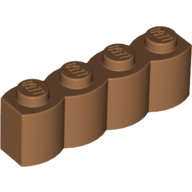Palisade Brick 1X4 - Medium Nougat