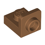 Plate 1X1, W/ 1.5 Plate 1X1, Upwards - Medium Nougat