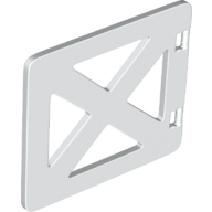Insert 4X3, W/ Bars - White