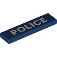 Flat Tile 1X4, No. 160 - Earth Blue