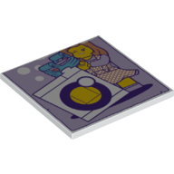 Flat Tile 6X6, No. 12 - White