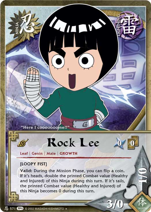 Rock Lee - N-571 - Uncommon - 1st Edition