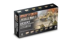 70208 WWII Desert British and German Armour and Infantry Paint Set