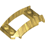 Plate 2X4X1 1/3 W. Side Bow - Warm Gold