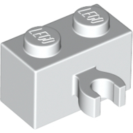 Brick 1X2 W. Horizontal Holder - White