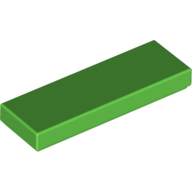Flat Tile 1X3 - Bright Green