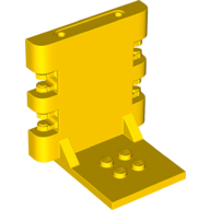 Plate 4X5X5 1/3, W/ Hor. Fork - Bright Yellow