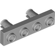Plate 1X4, Inverted, W/ 4.85 Bush - Medium Stone Grey