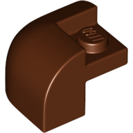 Brick W/ Bow 2X2X1 1/3 - Reddish Brown