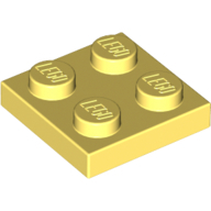 Plate 2X2 - Cool Yellow