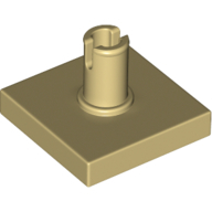 Plate 2X2 W. Vertical Snap - Brick Yellow