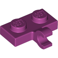 Plate 1X2 W. 1 Horizontal Snap - Bright Reddish Violet