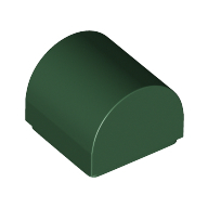 Plate 1X1X2/3, Outside Bow - Earth Green