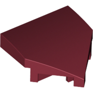 Plate W/ Bow 2X2X2/3, 45 Deg. - Dark Red