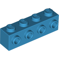 Brick 1X4 W. 4 Knobs - Dark Azur