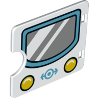 Insert 3X4, W/ Cut Out, No. 4 - White