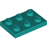 Plate 2X3 - Bright Bluish Green