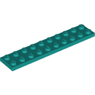 Plate 2X10 - Bright Bluish Green