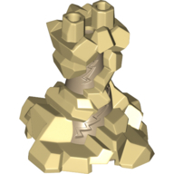 Mini Leg Part, No. 1 - Brick Yellow