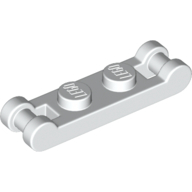 Plate 1X2 W. 2 Shafts Minuscule 3.2 - White