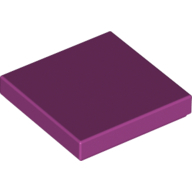 Flat Tile 2X2 - Bright Reddish Violet