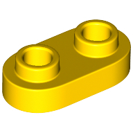 Plate 1X2, Rounded, No. 1 - Bright Yellow
