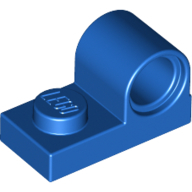 Plate 1X2 W. Hor. Hole Minuscule 4.8 - Bright Blue