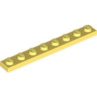 Plate 1X8 - Cool Yellow