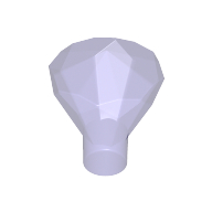 Diamond With Stick - Transparent Bright Violet