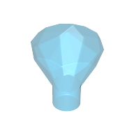 Diamond With Stick - Transparent Blue