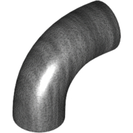 Design Shape W/ Tube, Crosshole - Titanium Metallic