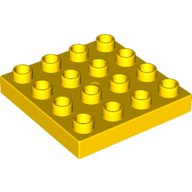 Plate 4X4 - Bright Yellow