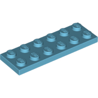 Plate 2X6 - Medium Azur