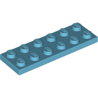Plate 2X6 - Medium Azur