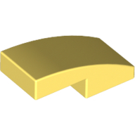 Plate W. Bow 1X2X2/3 - Cool Yellow