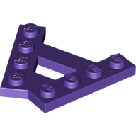 Plate (A)  4M 45Degrees - Medium Lilac
