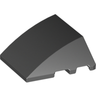 Brick 4X3 W. Bow/Angle - Black