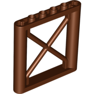 Lattice Wall 1X6X5 - Reddish Brown