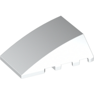 Brick 4X4 W. Bow/Angle - White