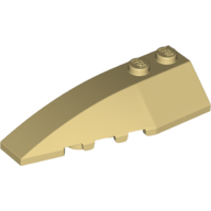 Left Shell 2X6 W/Bow/Angle - Brick Yellow