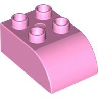 Duplo Brick, Bow 2X3X1 - Light Purple