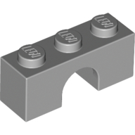 Brick W. Bow 1X3 - Medium Stone Grey