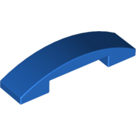 Plate W. Bow 1X4X2/3 - Bright Blue