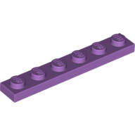 Plate 1X6 - Medium Lavender