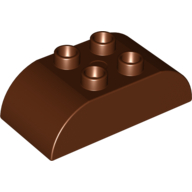 Brick 2X4 W. Bows - Reddish Brown