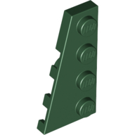 Left Plate 2X4 W/Angle - Earth Green